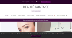 Desktop Screenshot of beaute-nantaise.com