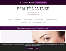 Tablet Screenshot of beaute-nantaise.com